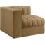 Chaise d'angle rembourrée en tissu Rummi-123507412