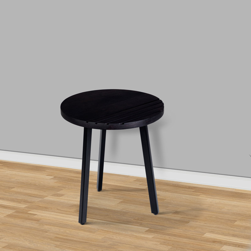 Kalvar Solid Wood Top End Table