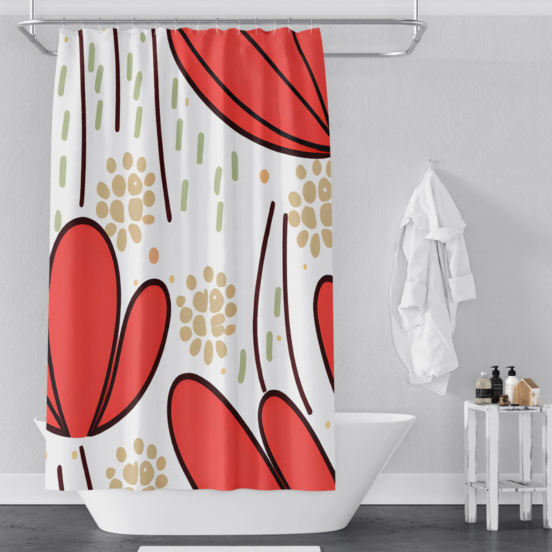 Stanislas Floral Shower Curtain, 72" H x 70" W