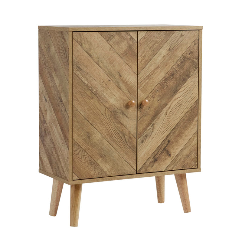 Reiffton 62.5cm Wide 2 Door Internal Shelf Sideboard Unit, Natural