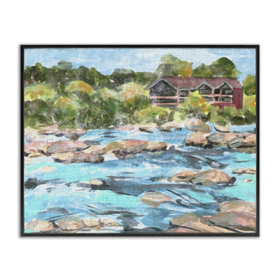 "Rocky River", art de la giclée par Melissa Wang