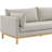 Lewellen 66" Linen Textured Fabric Loveseat-98497687