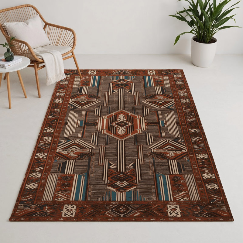Tapis intérieur et extérieur ArtDeco, Rectangulaire 3 pi x 5 pi