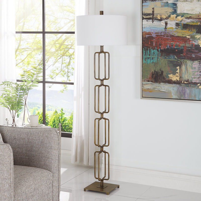 67'' Brown Traditional Floor Lamp