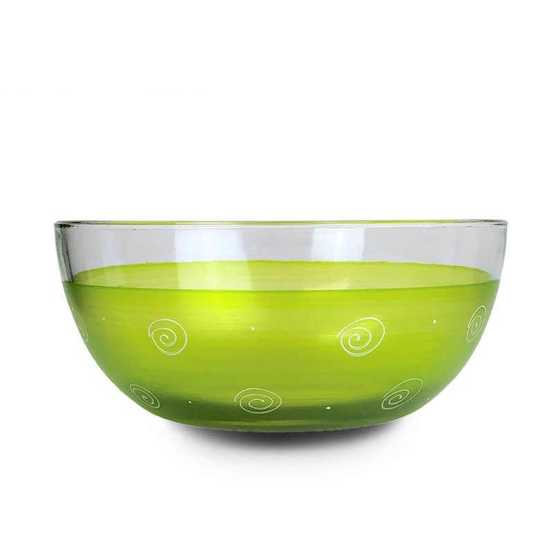Bol péruvien Splendor Byrl 6 po, Vert, H 3 po x l 6 po