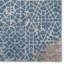 Tapis rectangulaire bleu / gris en laine / viscose touffeté à la main-90704473