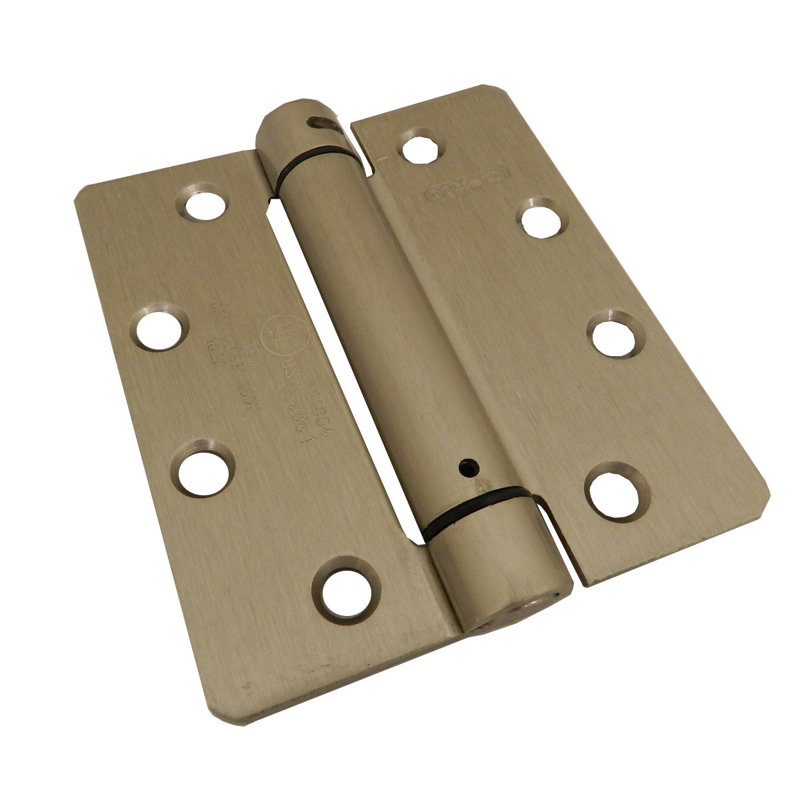 Charnière de porte simple H 4,5 po x l 4 po, Nickel brossé