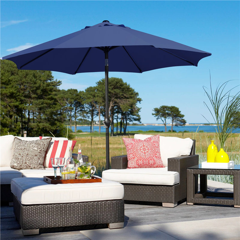 Traditional Parasol, Navy Blue