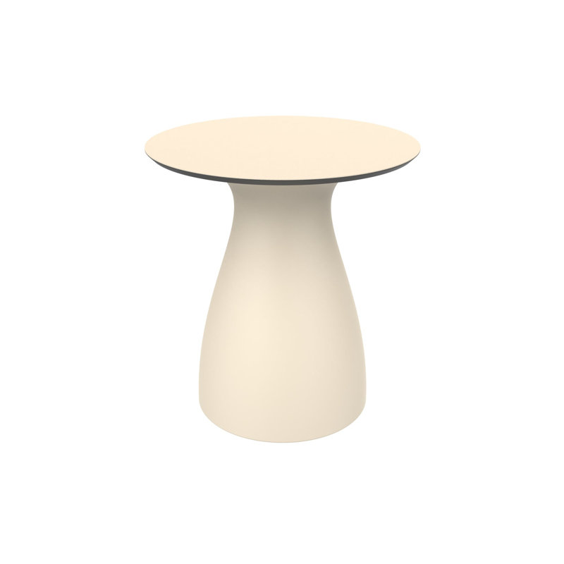 Table d'appoint ronde 15,75 po Baobab, Ivoire ivoire