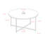 Table basse avec pieds croisés Wasser-596009750-596009745