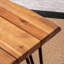 Table d'appoint en bois et métal Zion