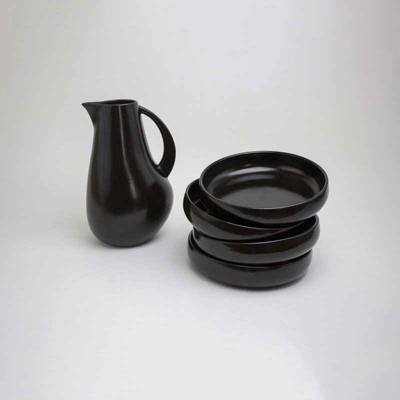 Borgen Stoneware Dinnerware Set, Onyx