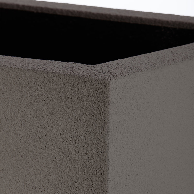 Milan Tall Polymer Box, Slate Gray, 19" H x 46" W x 17" D