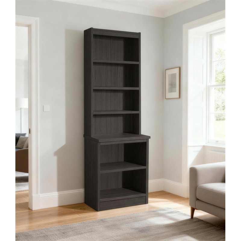 Brenda-Lee 182cm H x 60cm W Standard Bookcase, Black Havana
