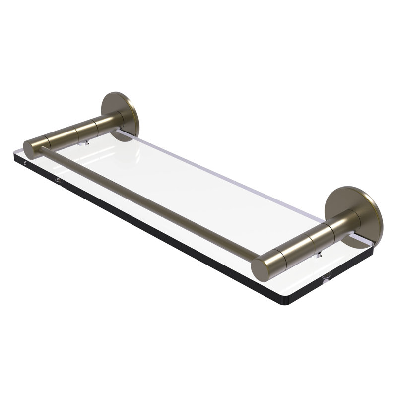 Bineta Bracket Shelf, Antique Brass