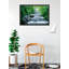  Affiche d'art encadrée Officiellement sous licence Fortuna Falls Nature Waterfall - 24 x 36 po - Cadre en bois d'ingénierie robuste avec verre plexi - prêt à être accroché