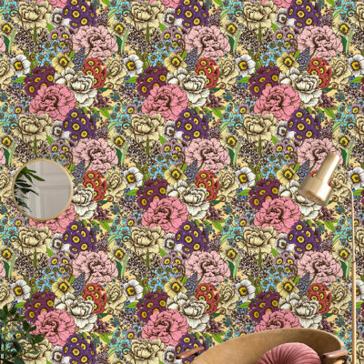Ostlund Peel & Stick Floral Roll