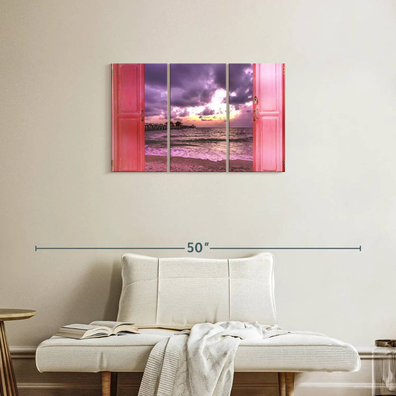 Gillard Window To Dramatic Beach, 20" H x 33" W
