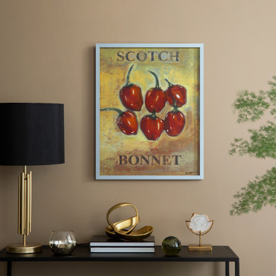 Scotch Bonnet Framed Print - Solid Wood