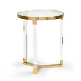 Moravian Glass End Table