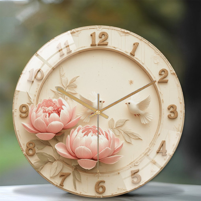 Horloge murale 12 po Delicate
