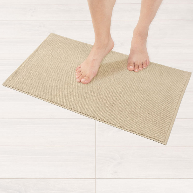 Tapis pour salle de bain 100% coton Chemung, Beige, L 17 po x L 24 po