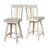 Tabouret de bar pivotant en bois massif Derene-43743875