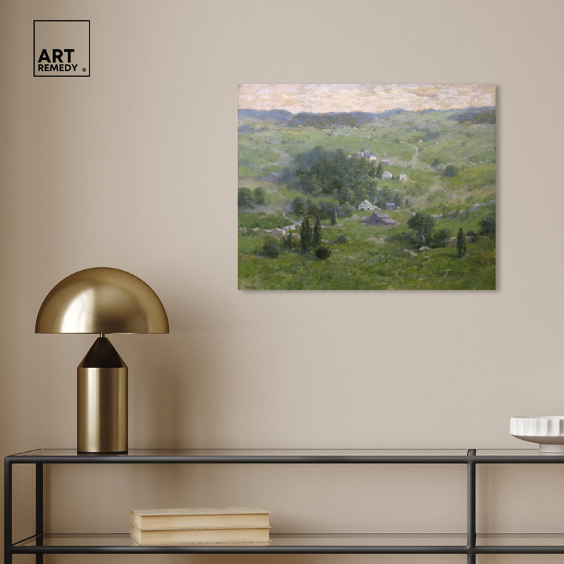 Early Summer Green Landscape Canvas Wall Art, 20" x 16"