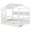 Lit en bois avec 2 tiroirs, lit pour enfant avec tablette de rangement-267656336