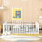 Diocles Metal Floor Bed Frame with Fence & Door-887592371-887592370