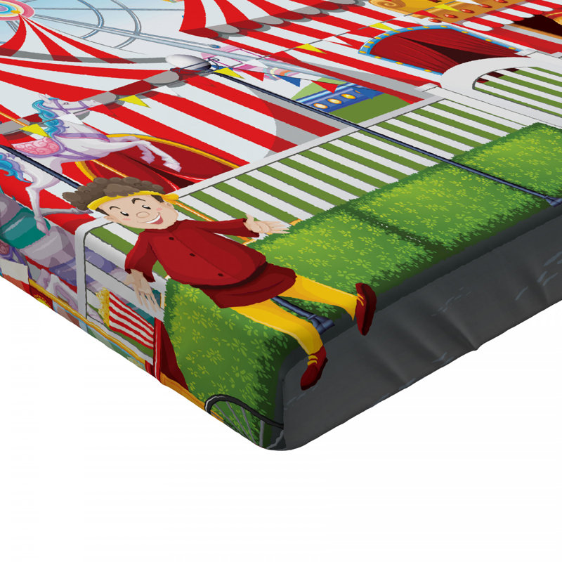 Circus Microfiber Fitted Sheet, Queen Fitted Sheet