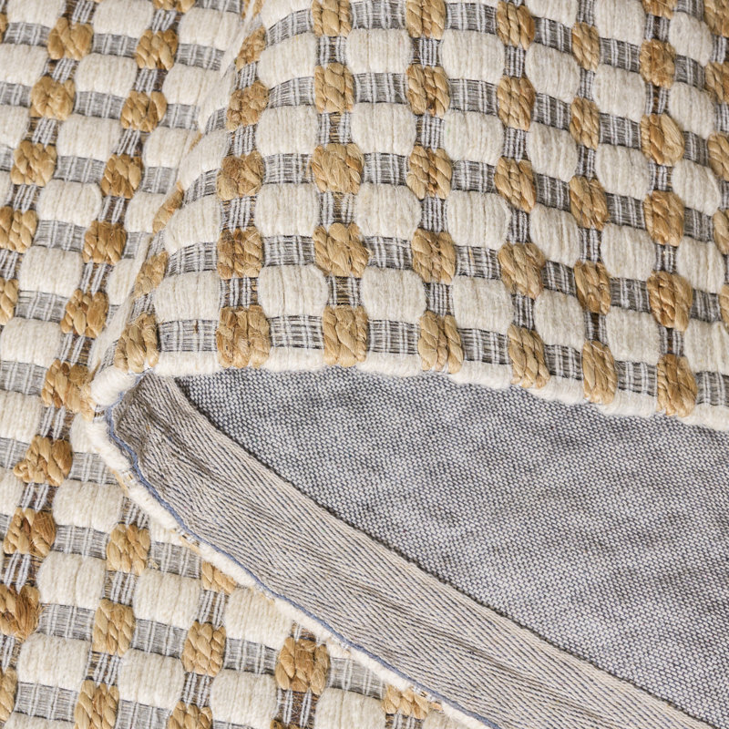 Martha Stewart 9529 Hand Tufted 40% Jute; 40% Wool; 20% Cotton Geometric Rug, Rectangle 9' x 12'