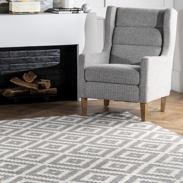 Alonnah Geometric Gray Area Rug House of Hampton Rug Size: Rectangle 11' x 15