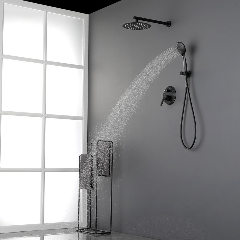 Pressure-Balanced (Temperature And Volume) with Rough in-Valve, Matte Black