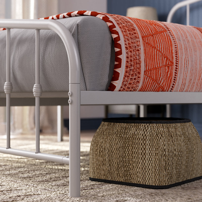 Baiel Metal Slat Bed, Full , White