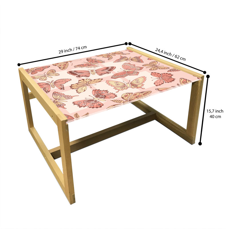 Isaih Sled Coffee Table, 62cm H x 74cm W x 40cm D
