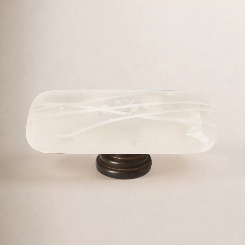 Poignée rectangulaire Cirrus, Vanille / Mardi gras blanc / Bronze huilé