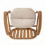 Fauteuil de patio extérieur en bois d'acacia