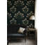 Papier peint floral blanc foncé