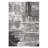 Wernher Abstract Machine Woven Rectangle 5' x 7' Synthenic Area Rug in Silver