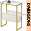 Menezes Glass Top End Table