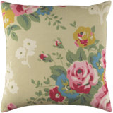 Kalena Floral Linen Reversible Throw Pillow