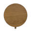 Table de bout ronde à 4 tiroirs en bois brun clair naturel Nora-129414678