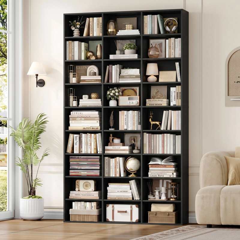 Bibliothèque à 74 niveaux H 74,9 "x l 40,5", Black