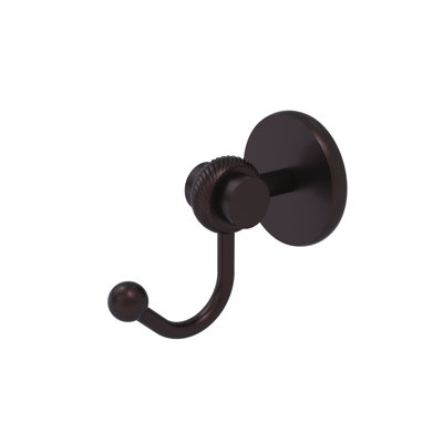 Satellite Orbit Two Wall Mounted Utility Hook with Twist Detail
