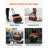 Rolling Tool Bag 27 Pockets Heavy Duty Roller Tool Bag on Wheels