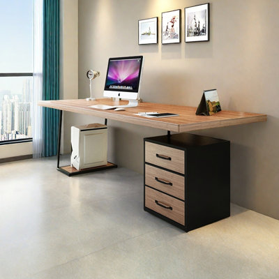 Tiroirs de bureau rétro en bois massif