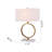 Kristine 1 Light Gold Hoop Table Lamp With Linen Shade
