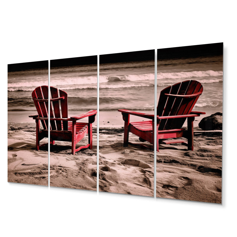 Ocean View Chairs I - art mural bord de mer