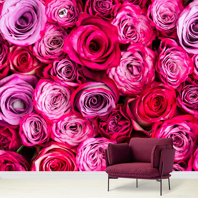Élégante fleur rose M15, L 100 po x l 144 po